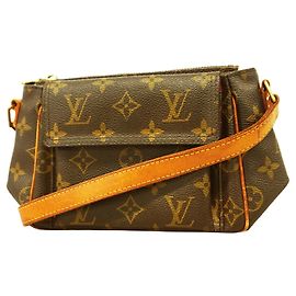 Borsa a tracolla Louis Vuitton Monogram Vivacite PM Marrone