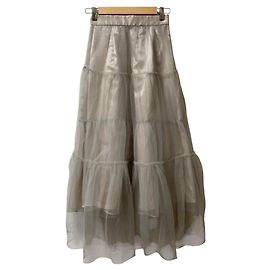 Autre Marque Saia Longa com Camadas de Tule CELFORD Bege Outro