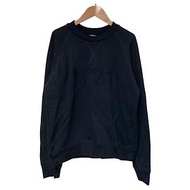 Autre Marque Sudadera de algodón con logo N°21 Negro