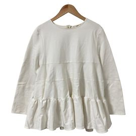 Autre Marque yori Bluse mit Stufenvolants Weiß
