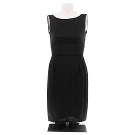Prada Schwarzes Kleid aus Viskose Größe 40 Schwarz