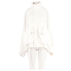 Autre Marque THE FRANKIE SHOP White Cropped Jacket White