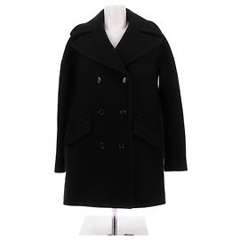 Alaïa Black Wool Coat Black