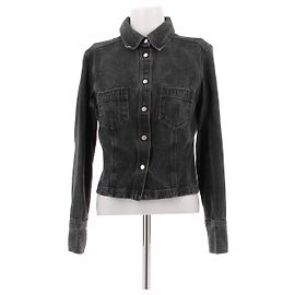 Gucci Dunkelgraue Jeansjacke Grau