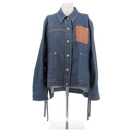 Loewe Denim Jacket Blue Cotton Size 38 Blue