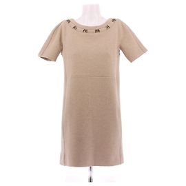 Robe Chloé en laine beige Beige