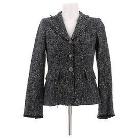 Philosophy Di Alberta Ferretti Dunkelgraue melierte Jacke Grau