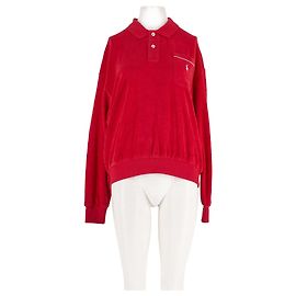 Jersey Polo Ralph Lauren de algodón rojo de manga larga Roja