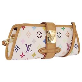 LOUIS VUITTON Monogram Multicolor Shirley Bag White M40049 LV Altro