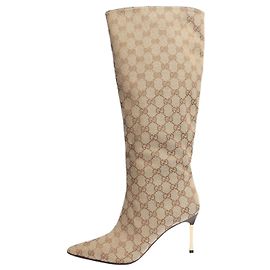 Gucci Botas altas Bombshell GG marrón - talla EU 39 Otro