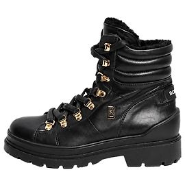Bogner Black leather St. Moritz lace-up ankle boots - size EU 37 Other