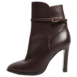 Ralph Lauren Bottines à boucles en cuir marron - taille EU 39 Autre
