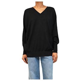 Stella Mc Cartney Pull col en V noir - taille XS Autre