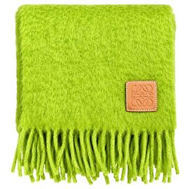 Loewe Cachecol Anagram em alpaca escovada verde Outro