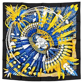 Hermès Lenço Hermes azul design nature esk Outro
