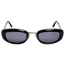 Chanel Black vintage 90s oval sunglasses Other