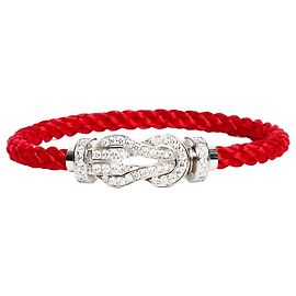 Fred Bracciale Force 10 in oro bianco e oro rosso con diamanti Altro