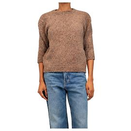 Brunello Cucinelli Brown sleeveless silk top - size S Brown