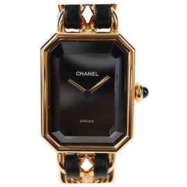 Montres CHANEL Premiere Métal Doré Noir CC Autre