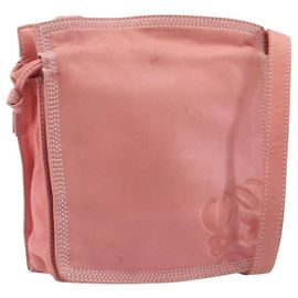 LOEWE Bolsa de Ombro em Couro Rosa Dourado Outro