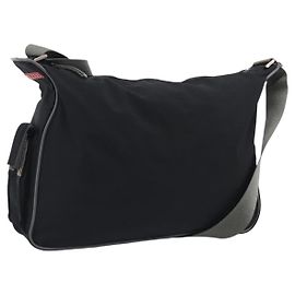 PRADA Shoulder Bag Nylon Black Silver Altro