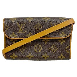 Marsupio Louis Vuitton Monogram Pochette Florentine Marrone