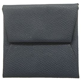 Hermès Portamonete Hermes Bastia in Blue Navy Altro