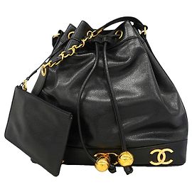 Chanel Triple Coco Chain Shoulder Bag Black