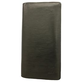Cartera larga Louis Vuitton de piel Epi Negro