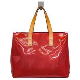 Sac à main Louis Vuitton Monogram Vernis Reade PM Rouge