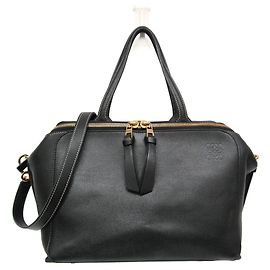 Borsa Boston Small Anagram Loewe Nero