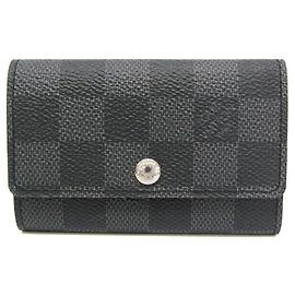 Louis Vuitton Damier Graphite 6 Key Holder Damier ebene