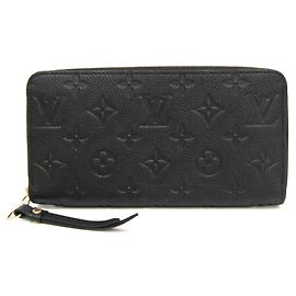 Louis Vuitton Monogram Empreinte Zippy Wallet Black