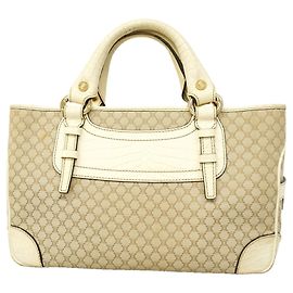 Céline Bolsa Celine Macadam Boogie Bag Bege