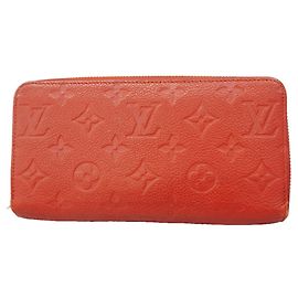 Louis Vuitton Monogram Empreinte Zippy Wallet in Scarlet Red