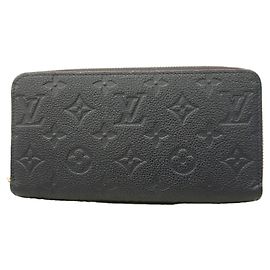 Louis Vuitton Monogram Empreinte Zippy Wallet Red