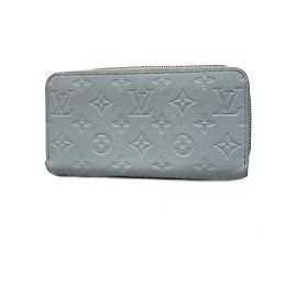 Portafoglio Zippy Louis Vuitton Monogram Empreinte Blu