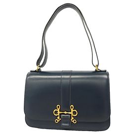 Hermès Borsa a spalla Hermes Sologne Blu navy