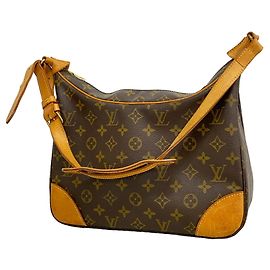 Borsa a tracolla Louis Vuitton Monogram Boulogne 30 Marrone