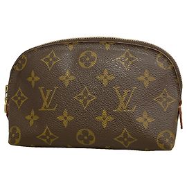 Louis Vuitton Monogram Pochette Tic Bag/Pouch M47515 Brown