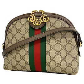 Borsa a tracolla Gucci Ophidia Marrone Beige