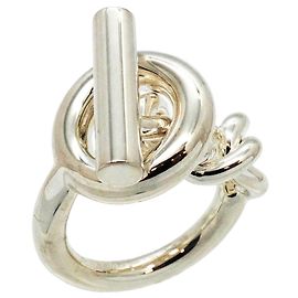 Hermès Hermes Croisette Sterling Silver Band Ring Other