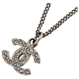 Chanel Silberkette mit Coco-Logo Silber