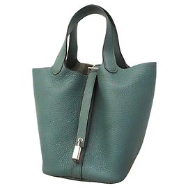 Hermès Bolso Hermes Picotin Lock PM Azul
