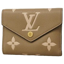 Portafoglio Tri-Fold Louis Vuitton Grigio Crudo