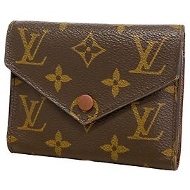 Louis Vuitton Portefeuille Tri-fold Monogram Victorine M62472 Marron