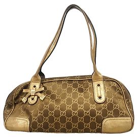 Gucci GG Nylon Handtasche Braun