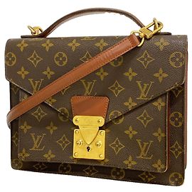 Bolso Louis Vuitton Monogram Monceau 26 Castaño
