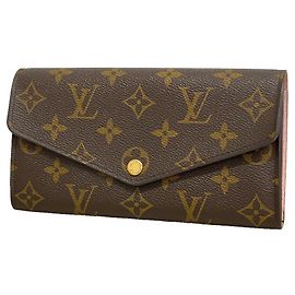 Louis Vuitton Monogram Portefeuille Sarah Long Wallet Rose