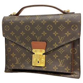 Sac à main Louis Vuitton Monogram Monceau Marron
